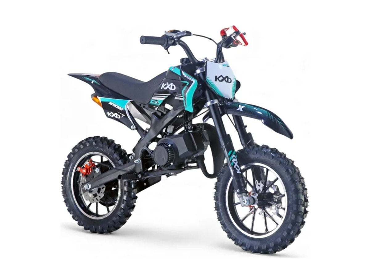 Pocket bike 49cc enfant coloris noir et turquoise